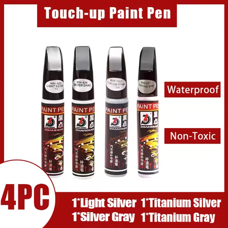 Mobidea 1/2PCS Car Paint Repair Pen Multi-Color Waterproof Non-Toxic Auto Scratch Remover Paint Care Tool