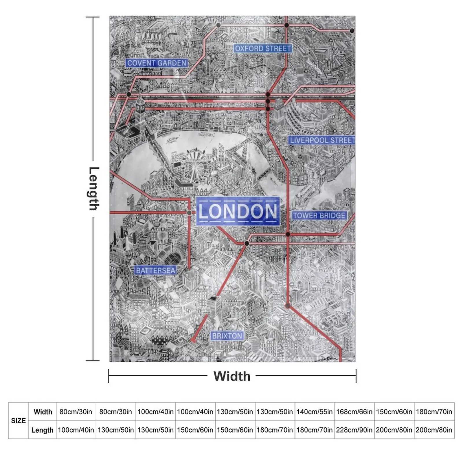 London underground vintage station map Throw Blanket Travel Shaggy Blankets