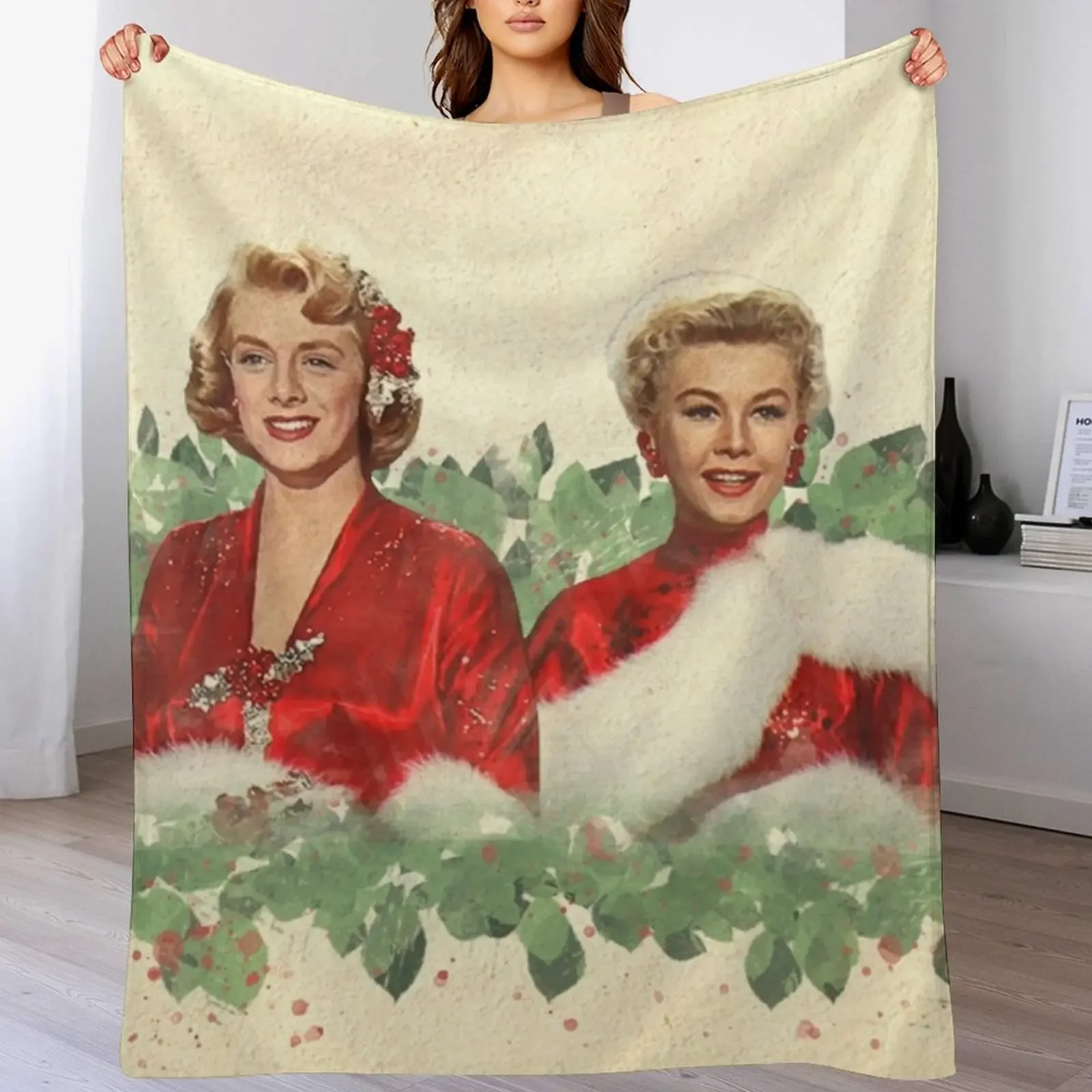 

Sisters - A Merry White Christmas Throw Blanket Bed Flannels Sofa Decorative Sofa Blankets