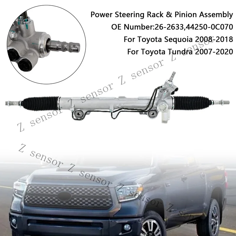 RRR+ Power Steering Rack  Pinion Assembly For Toyota Tundra 5.7L 4.7L 4.0L 2007-20.