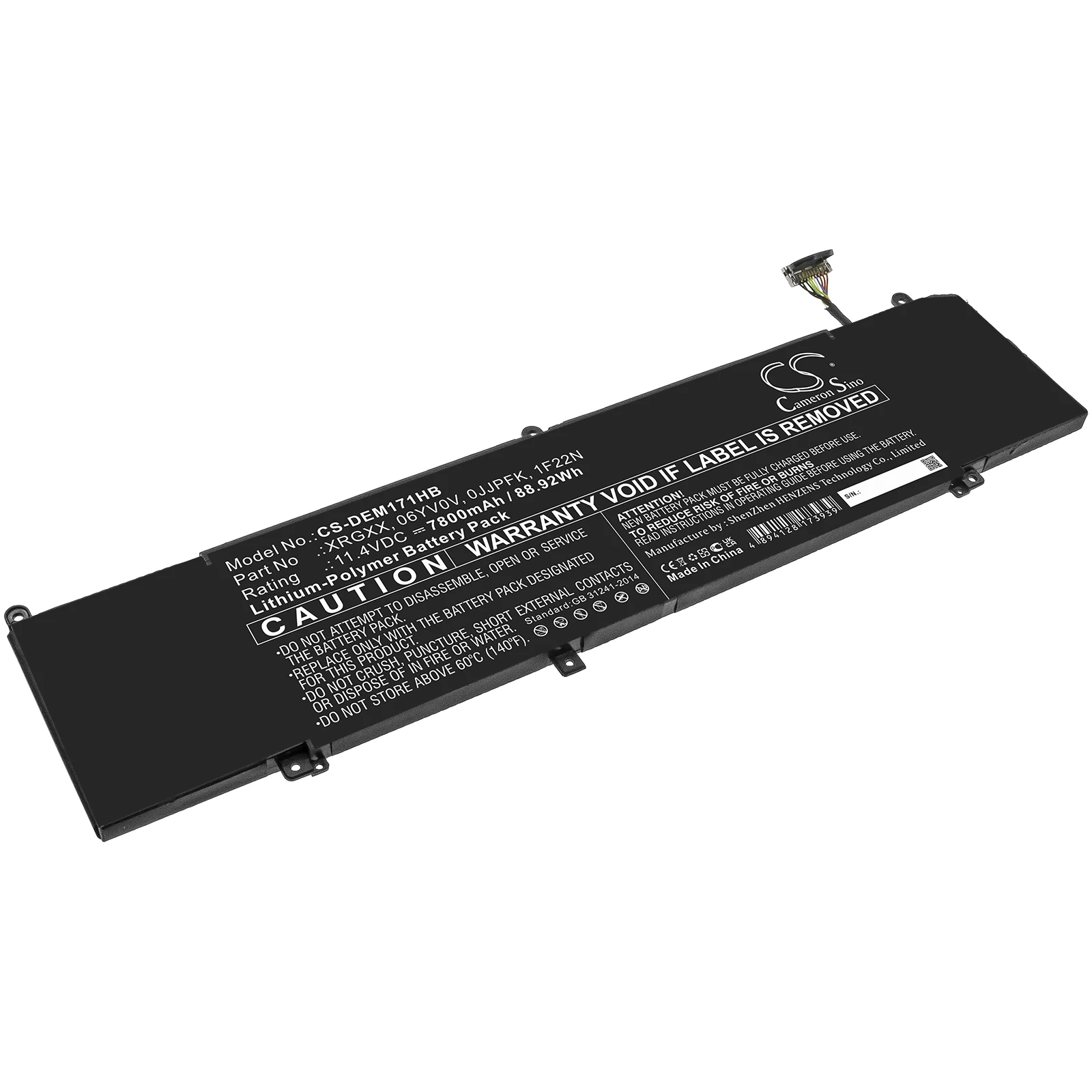 

CS Notebook Laptop Battery for DELL G5 5590-D2785W ALW15M-D1523S R2758R G7 7590-D2785B D2769B Fits 06YV0V 0JJPFK 1F22N XRGXX