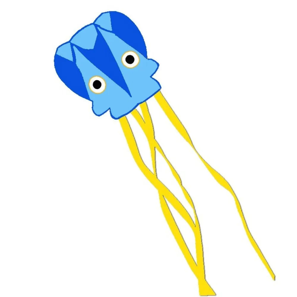 Easy to Fly Octopus Kite Cartoon Animal Good Flying Children's Pocket Kite with 100 Meters Kite Line Outdoor Flying Sports Fun