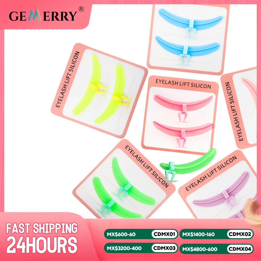 Gemerry Eyelash Extension Supplies Separator Reusable Silicone Pads Eyelash Grafting For Beginners Professional Makeup Tools