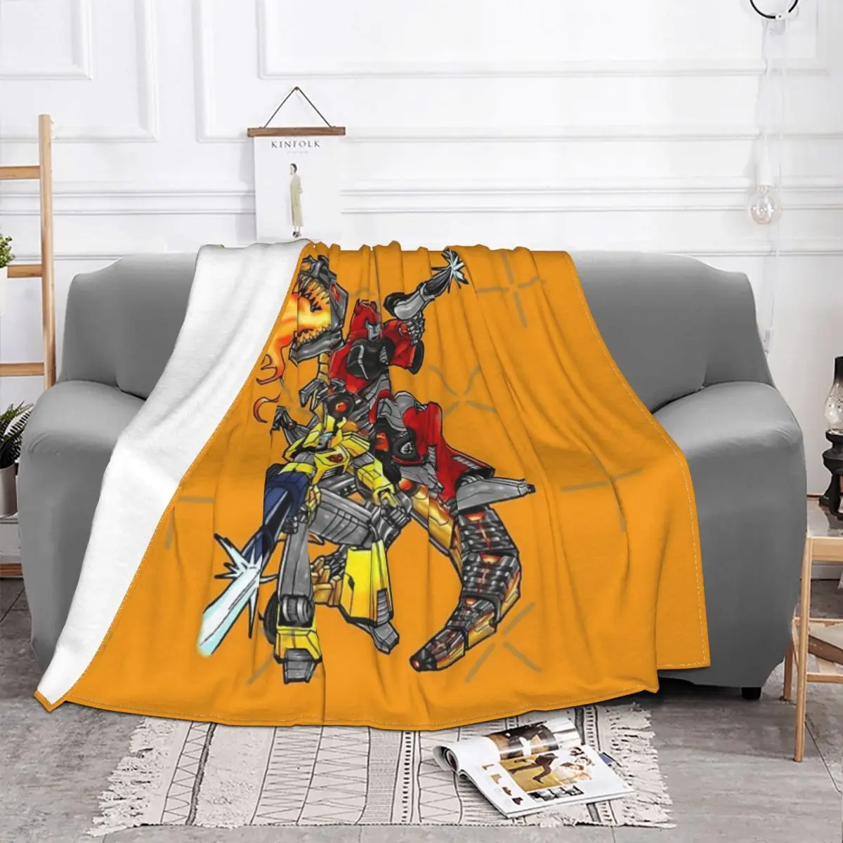 Defenders Of Iacon Four Seasons Universal Blanket Fireplace Can Be Laid Father's Day Gift