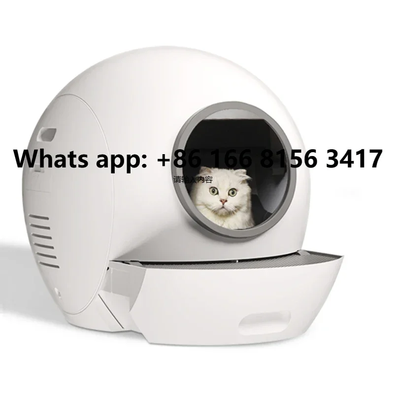 

Hot Sale Automatic Cat Toilet Intelligent Self Cleaning Oversized Deodorant Splash-Proof Cat Lit-ter Box For Cats