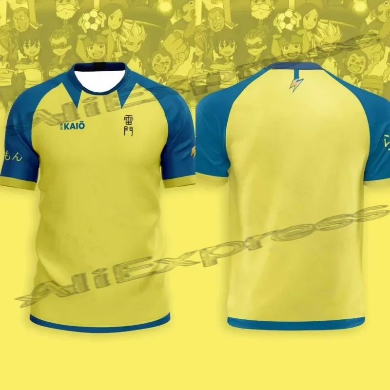 T-shirt da calcio da uomo Animazione giapponese 2026 Inama Eleven Joint T-shirt sportiva comoda estiva a maniche corte per bambini