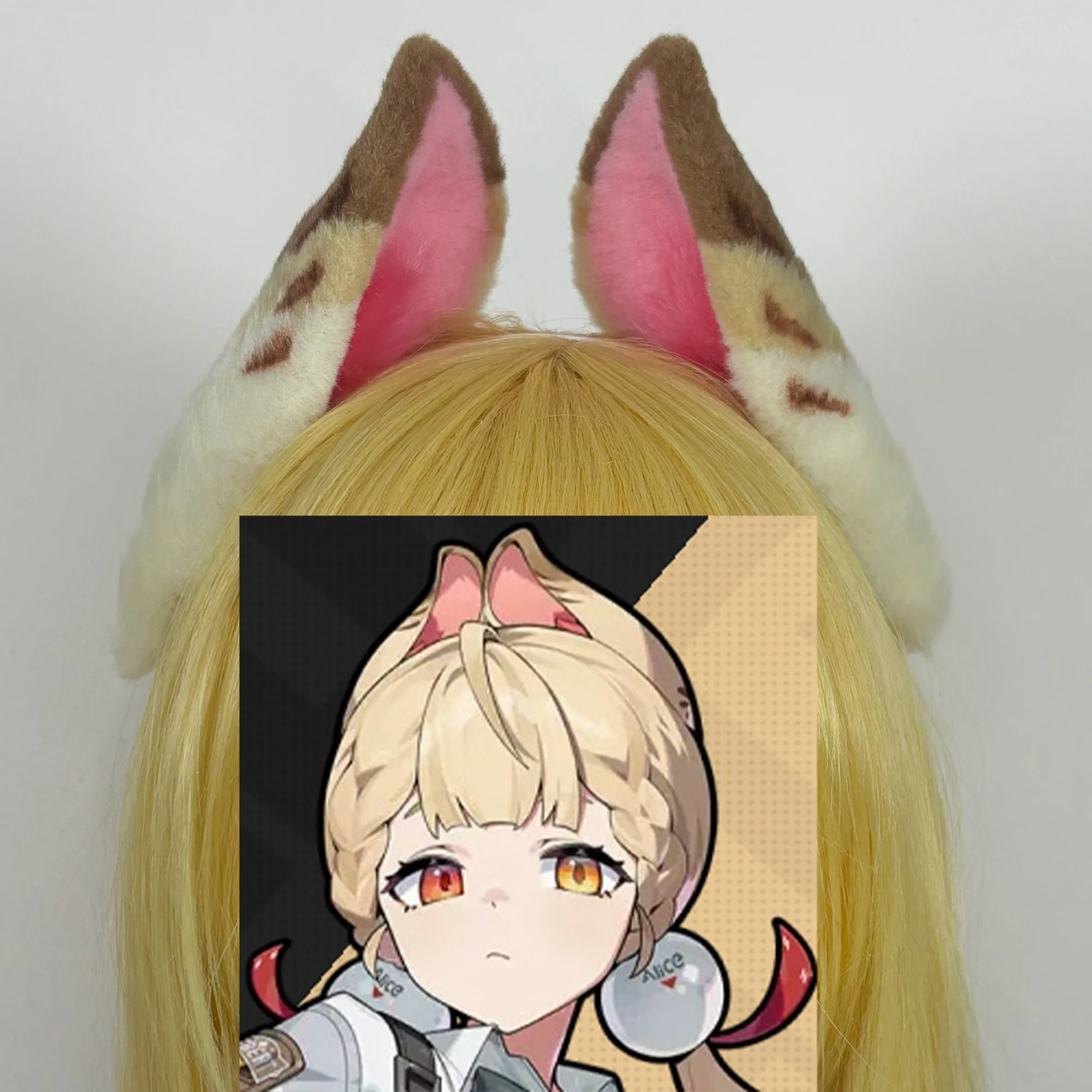 

Zenless Zone Zero Alice Ear Animal Ears Accessories Cosplay Anime Prop Headwear Hairband Hairpin Accessories Xmas Gift
