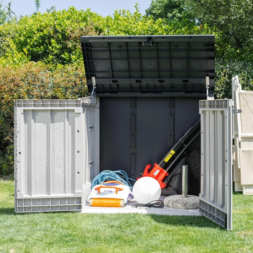 

All Weather Outdoor XL Horizontal Storage Shed Cabinet, Customized