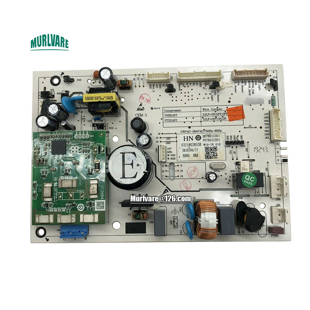 

Refrigerator Spare Parts Disassembly 0321802853B W19-76 01E Motherboard For Electrolux Refrigerator Replacement