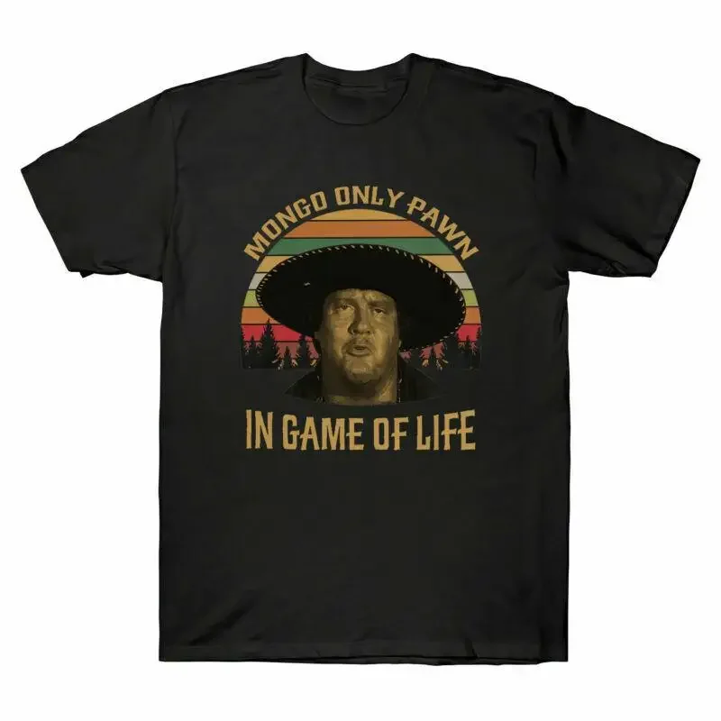 Mongo Only Pawn In Game of Life Vintage Retro Men's T Shirt Black Navy