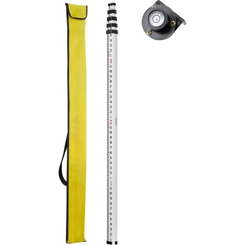 

Aluminum Grade Rod - 10ths, 5 Sections Telescopic with Bubble Level accesorios desbrozadora