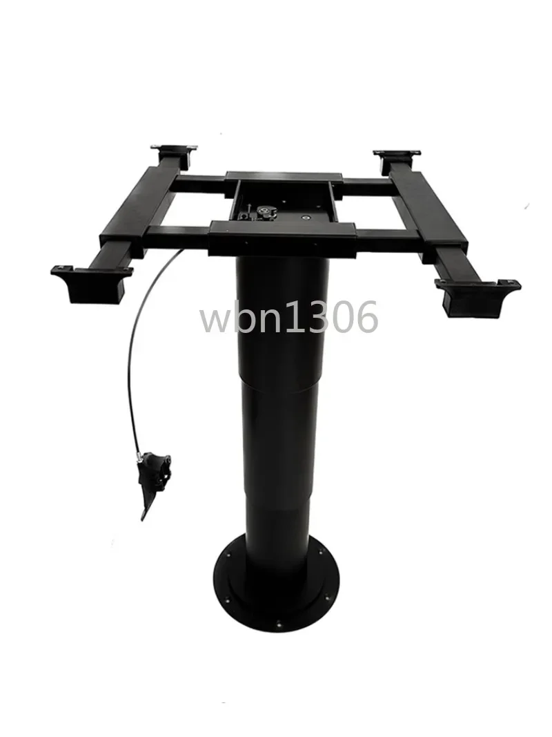 RV lift rotating table legs, trailer modification accessories four sliding pneumatic lift 360 ° steering table rack