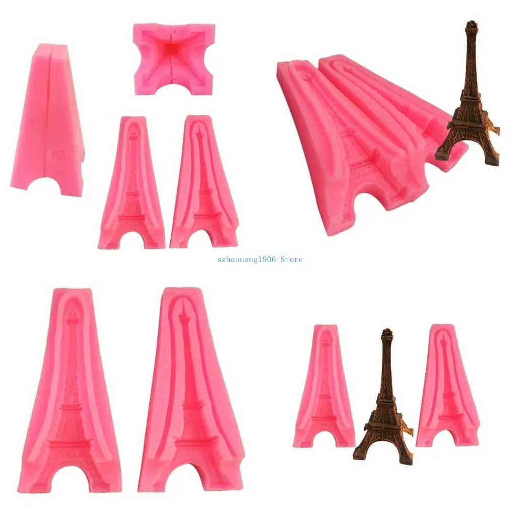 

85LF Fondant Flom для Diy Cake Cupcake Decak Lesin Studle Mini Mini для Эйфелевой башни