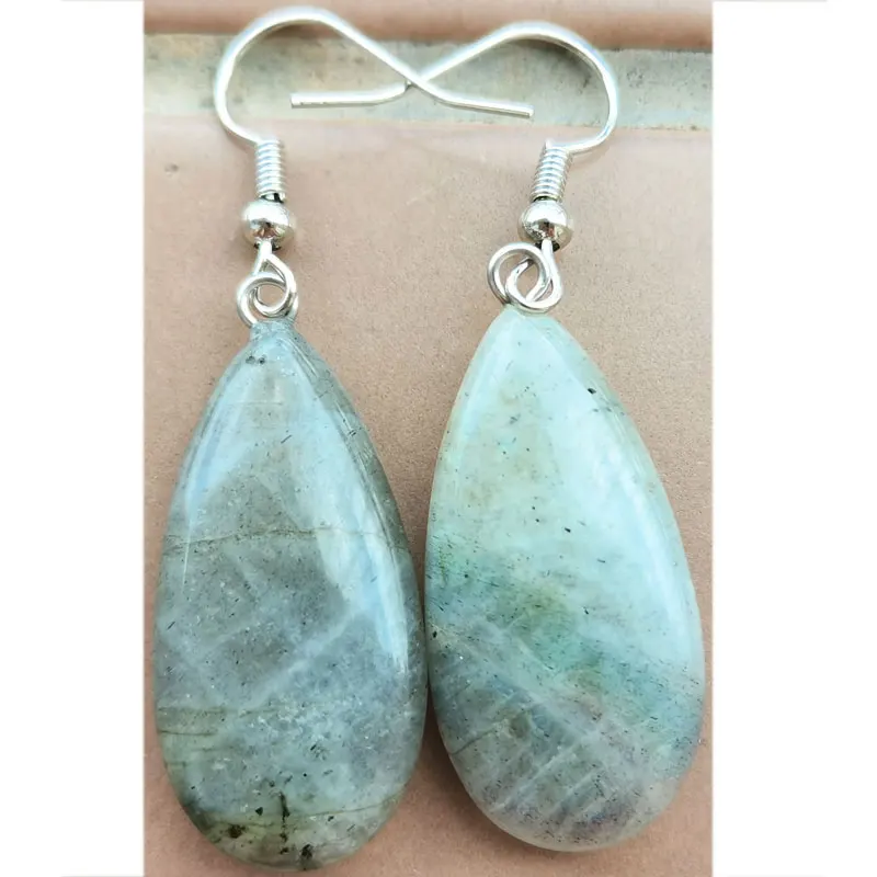 Bloodstone Labradorite Tiger Eye Aventurine Goldstone Blue Sand Crystal Aventurine Unakite Dangle Earring PWB1186