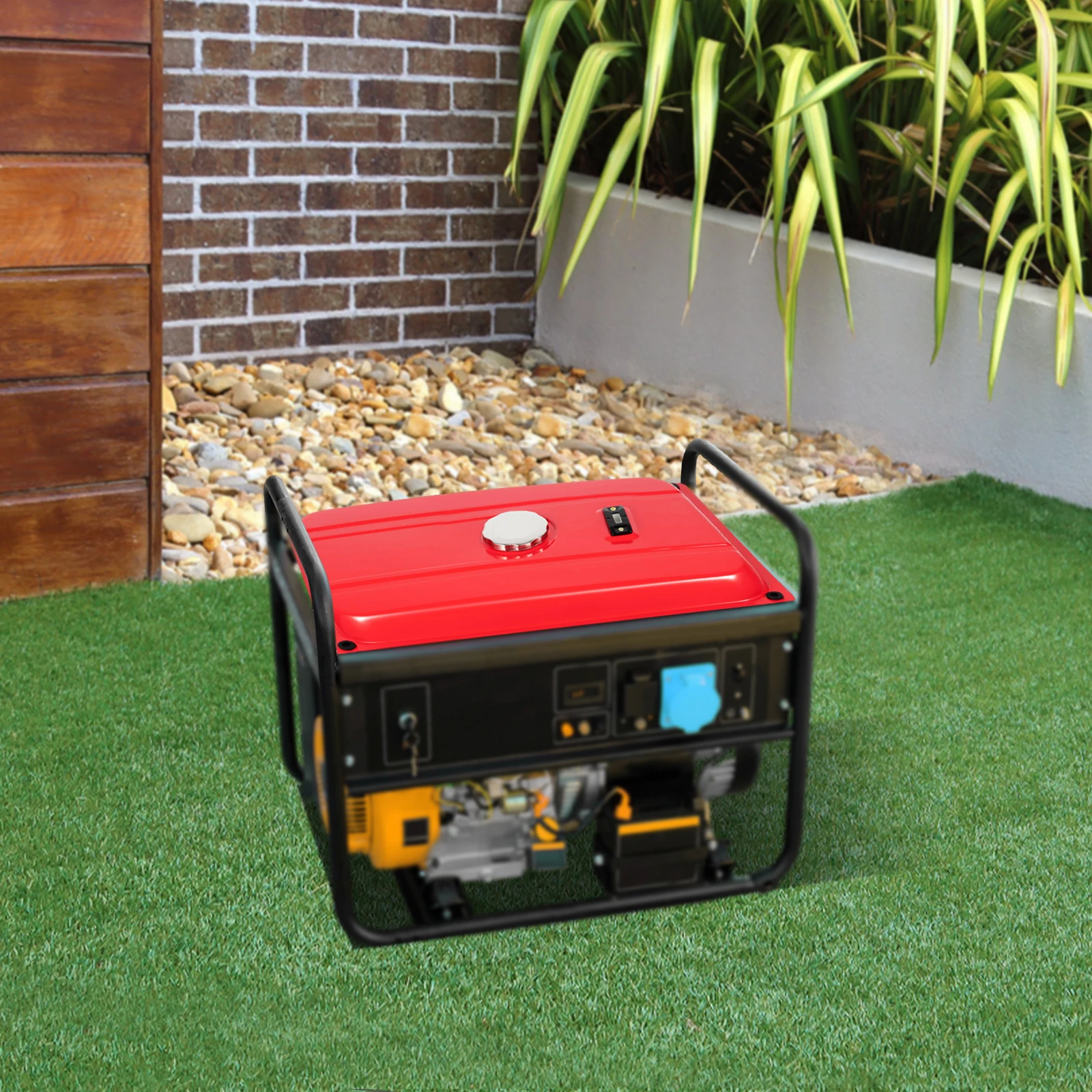 

4 Gallon Fuel Tank with 3.07-inch Fuel Inlet for Honda Series Single-cylinder Generators and Homes Construction Sites Wood