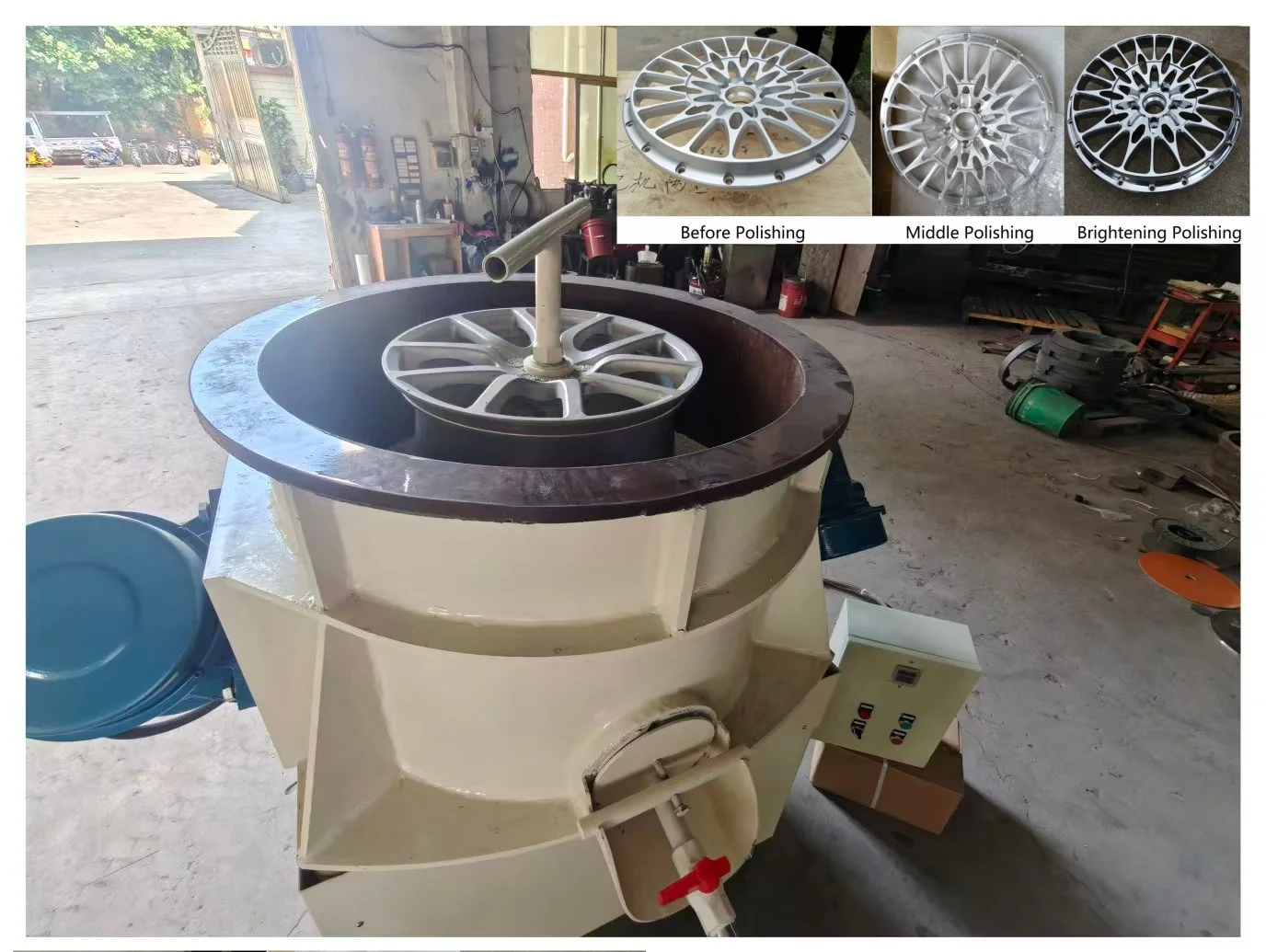 New Manufacturer Wheel Polishing CNC Lathe Milling Machine PLC Core Components High Productivity for Car Alloy Wheel Rim Repair