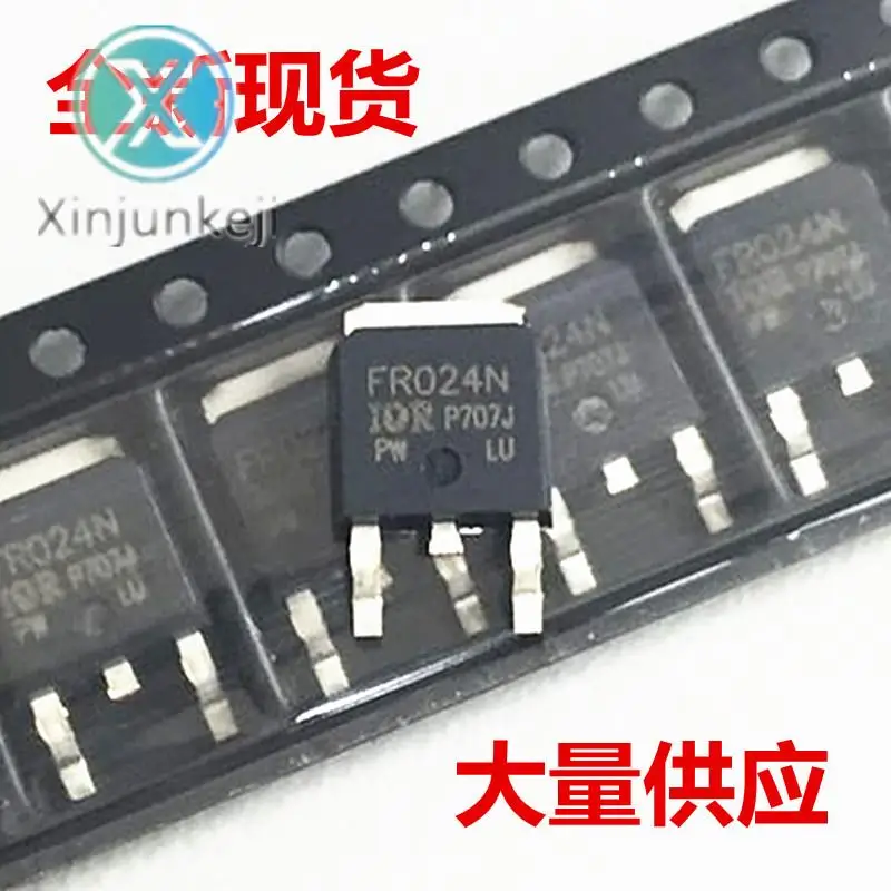 20 pces original novo irfr024pbf n-channel fet 60v 14a smd to252 irfr024tr