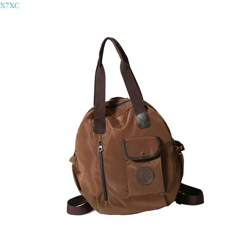 X7XC Functional Nylon Shoulder Bag Backpack with Large Capacity Storage Space