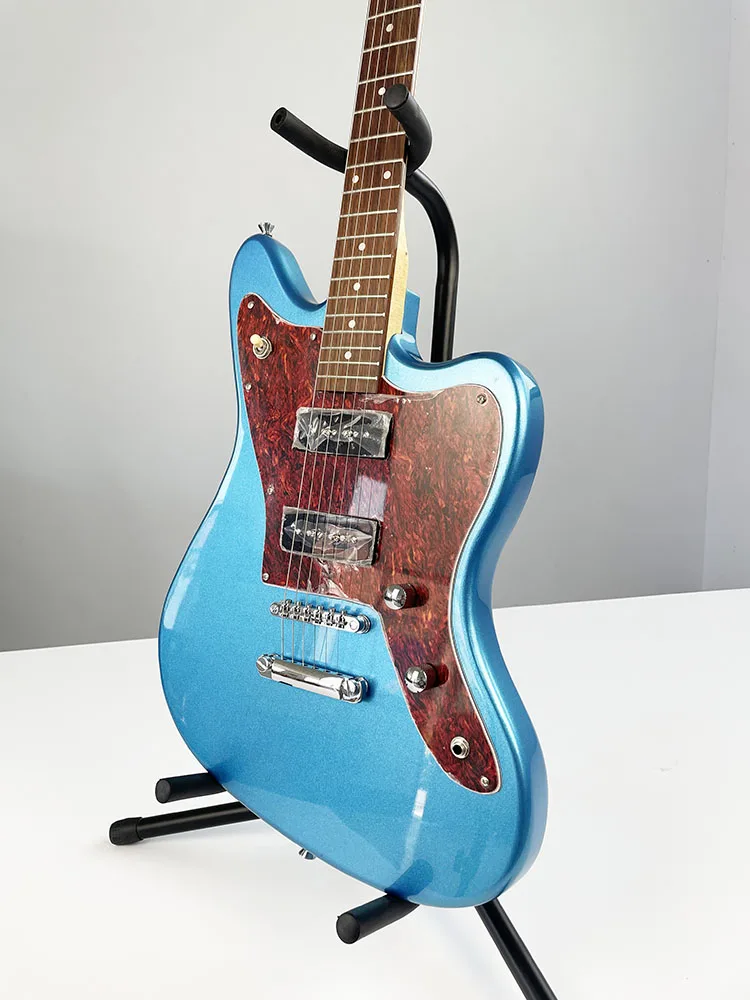 JA Electric Guitar,Mahogany Body and Maplp Neck,Rosewood fingerboard，Metallic blue