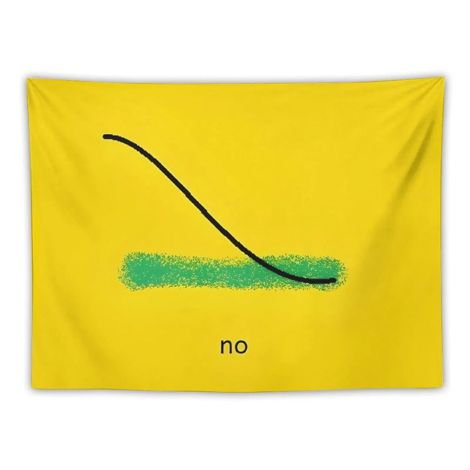 Gadsden “no” Parody Flag Tapestry Anime Decor Cute Decor Room Ornaments Funny Tapestry