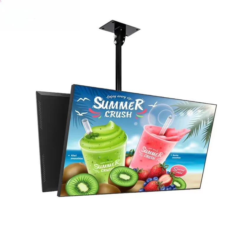 High Brightness Digital Signage Menu LCD Screen Shop Window Display Rear Mount Advertising  Media Player