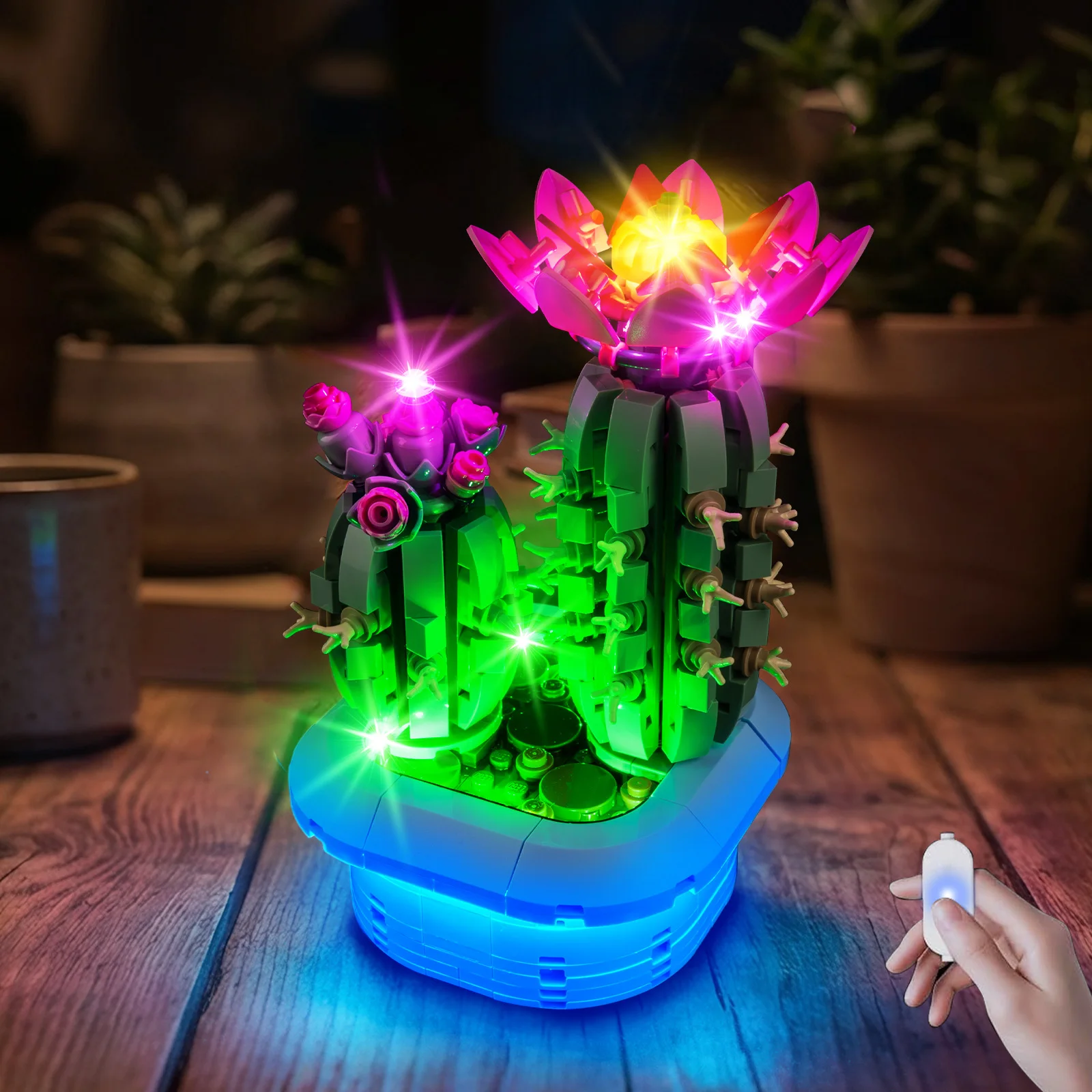 LED-Lichtset, geeignet für LEGO Blühender Kaktus aus der Botanical Collection # 11509 Bausteine