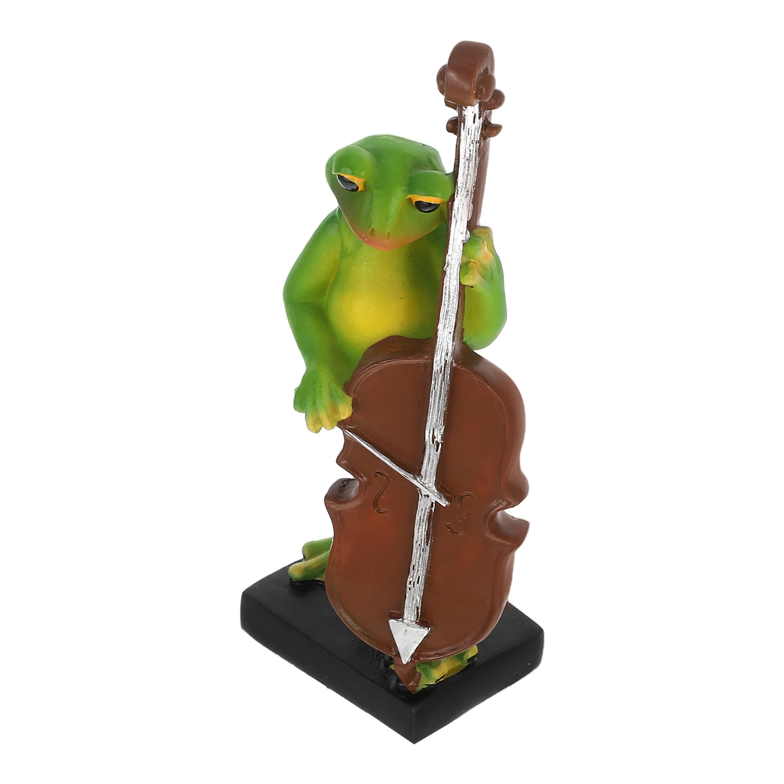 

Creative Statue Playing Cello Musical Instrument Cute Froggy For Home Office Desk Bedroom Decor Gift Frog Figures Resin Frogs