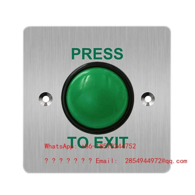 Outdoor Waterproof Access Control Switch 86 Type Mushroom Head Large Button Column Stainless Steel Self-covering Position