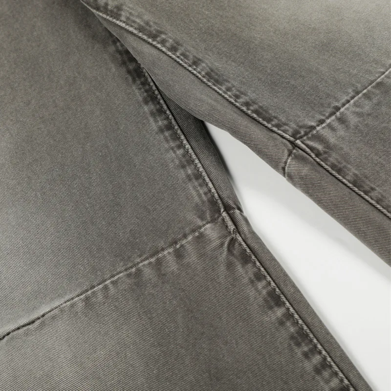 Frühling und Herbst, amerikanische Retro-Silhouette, lockere Hose mit weitem Bein für Herren, gewaschene Retro-Freizeithose mit gebogenem Messer und bodenlangen Freizeithosen