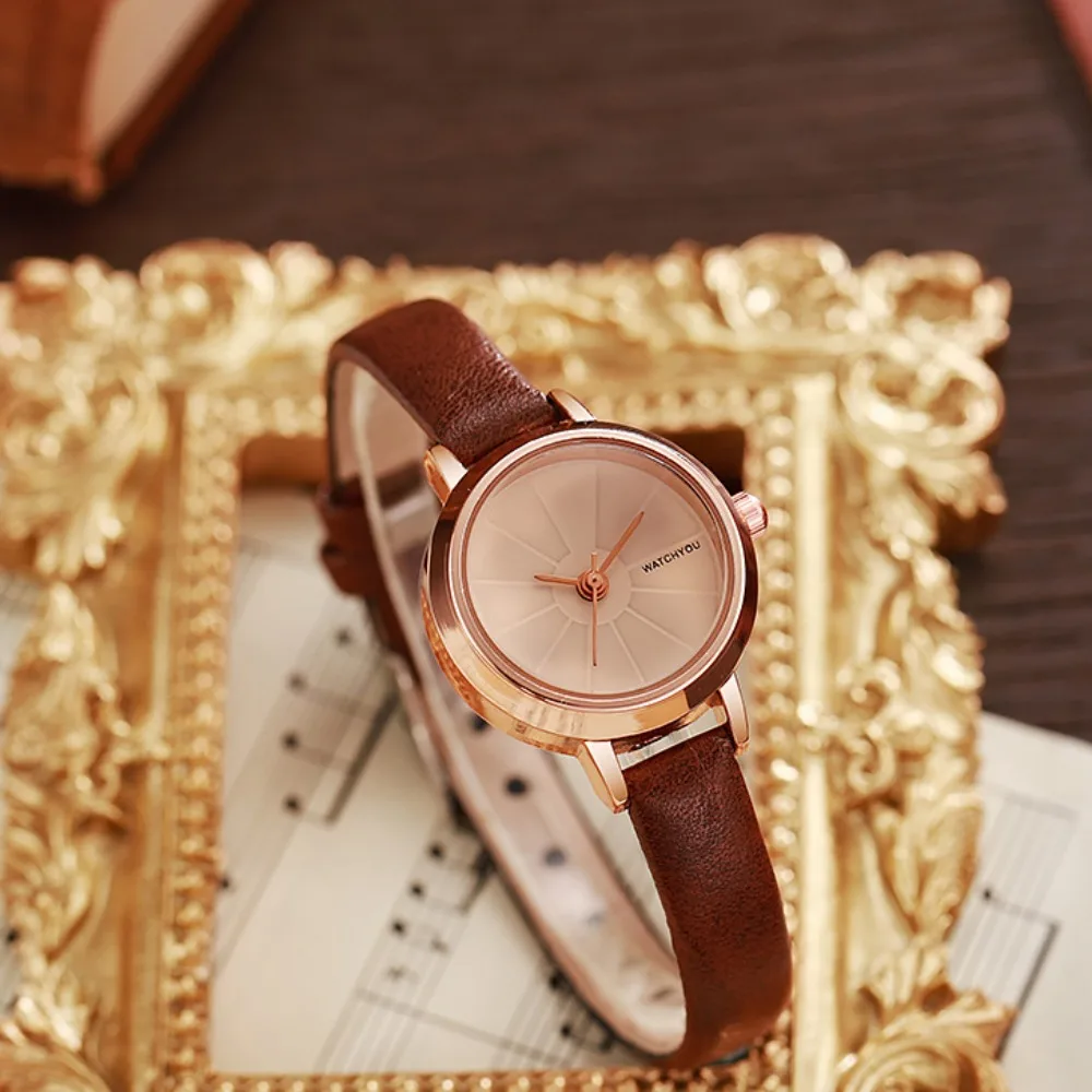 

Hot explosive fashion niche light luxury women's quartz watch literary retro women's watch simple hundred watch