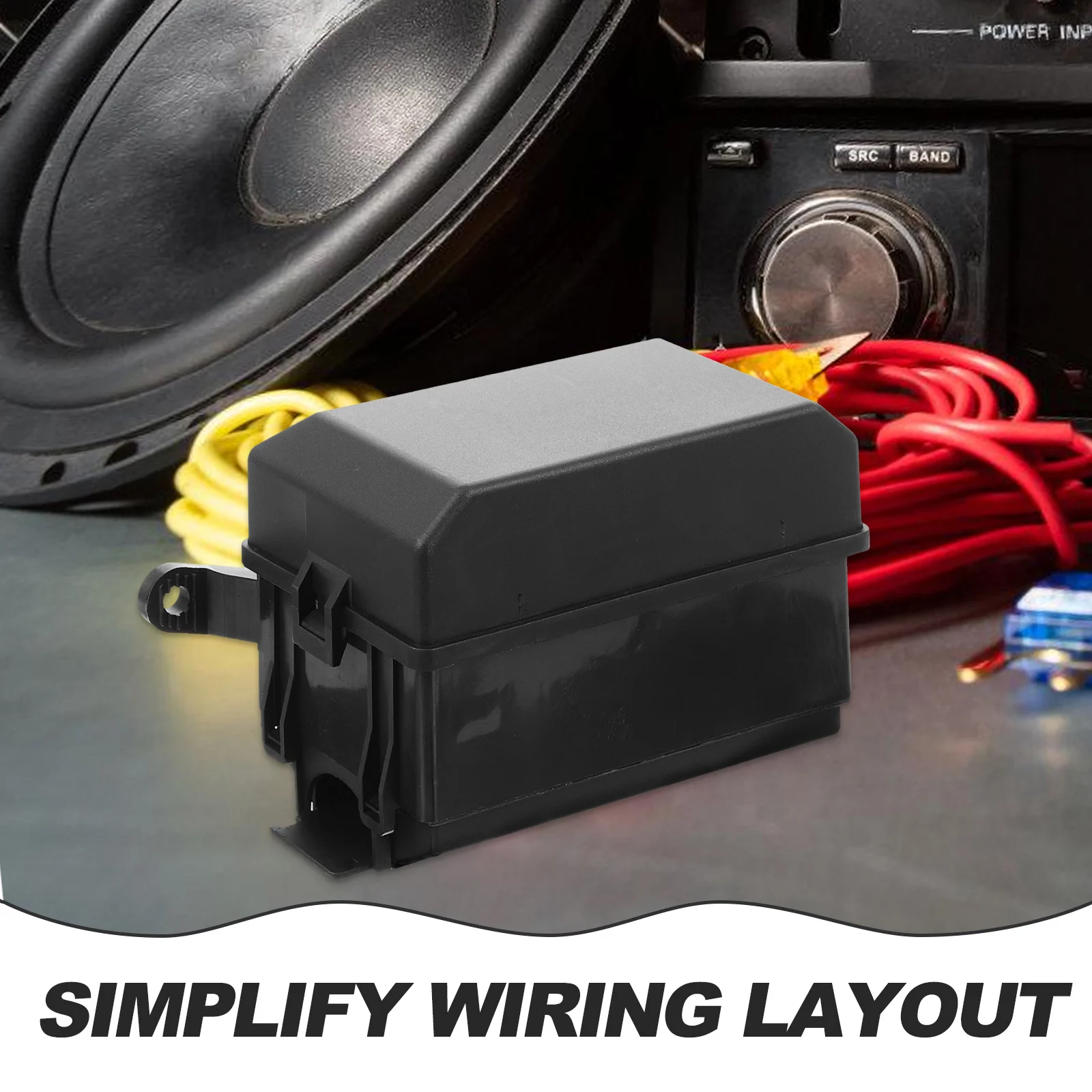 

6 Way Holder for Car 12V 24V Fused Distribution Block Auto Marine 12V Fuse Panel Engine Wiring Modification