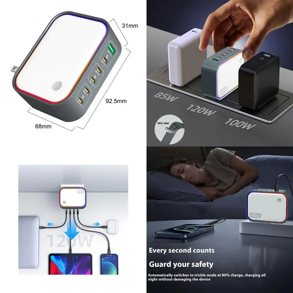 

31BA мощный 6 портов зарядка 120 Вт