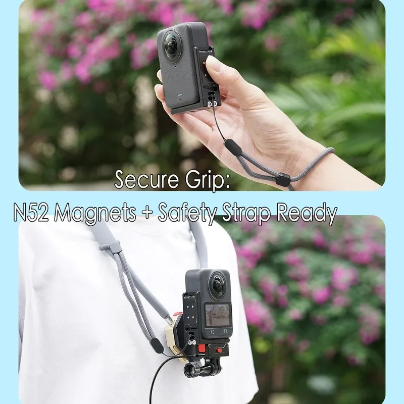 

For DJI OSMO 360 L Bracket Magnetic Mount Aluminum Quick Release Panoramic Camera Tripod Selfie Stick Vlog Holder Accessories
