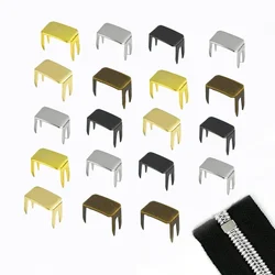 20-100Pcs 3# 5# 8# 10# Zipper Stopper for Nylon Zippers Non-slip Metal Zip Tail Stops Clothes Zips End Clip Buckle Ziper Repair