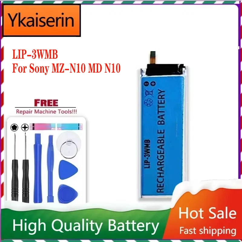 LIP-3WMB 570mAh High Quality Battery for Sony MZ-N10 MD N10 Portable Batteries with Tool Warranty