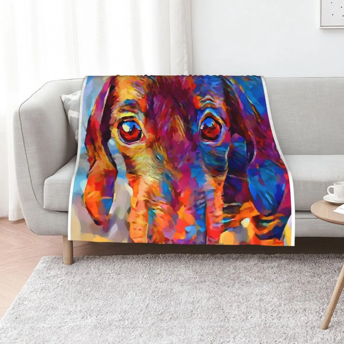 Miniature Dachshund 3 Throw Blanket Machine Washable Soft Warm Blanket