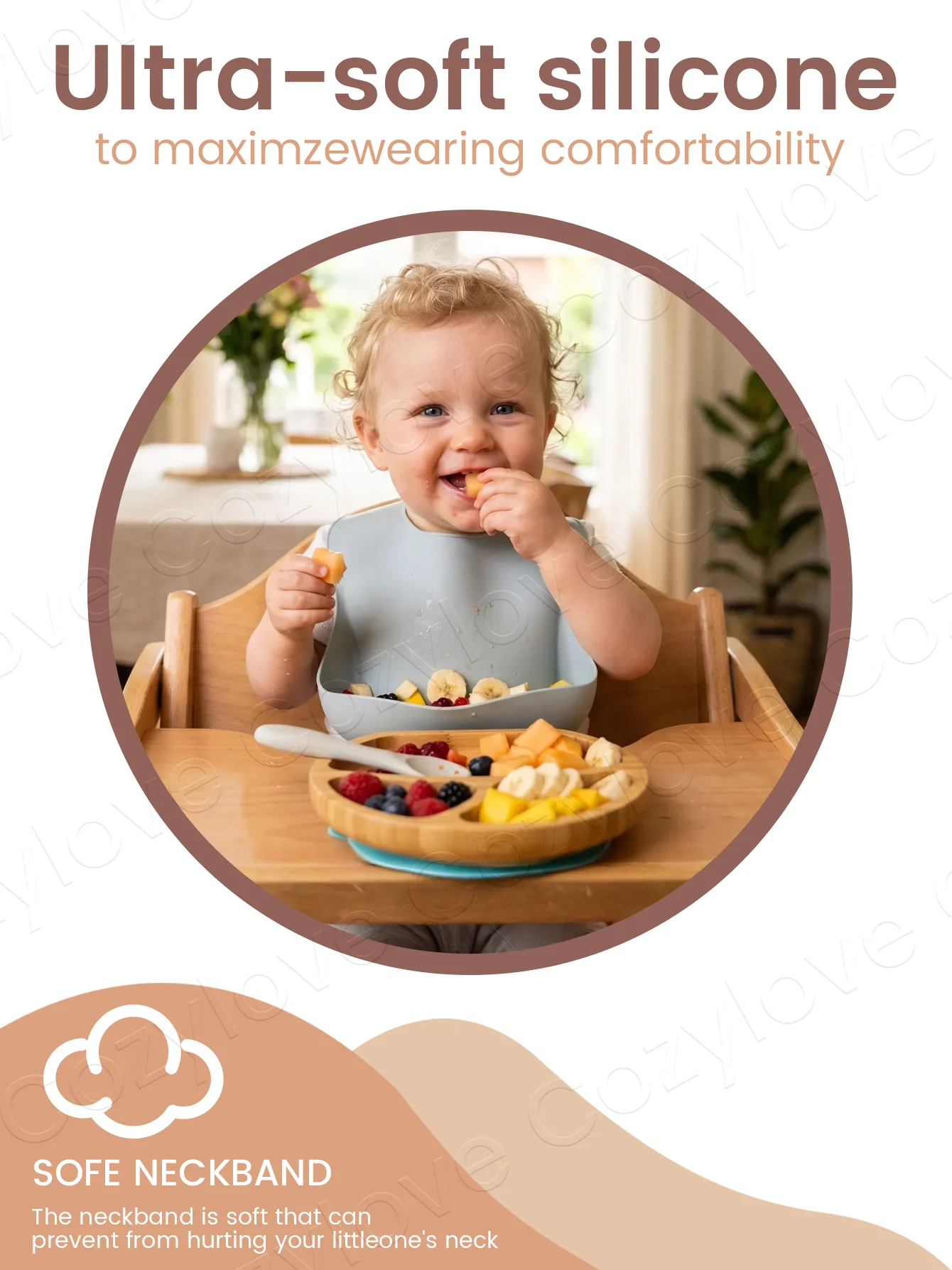 Waterproof Silicone Baby Feedi - Baby Food Kids recension och pris
