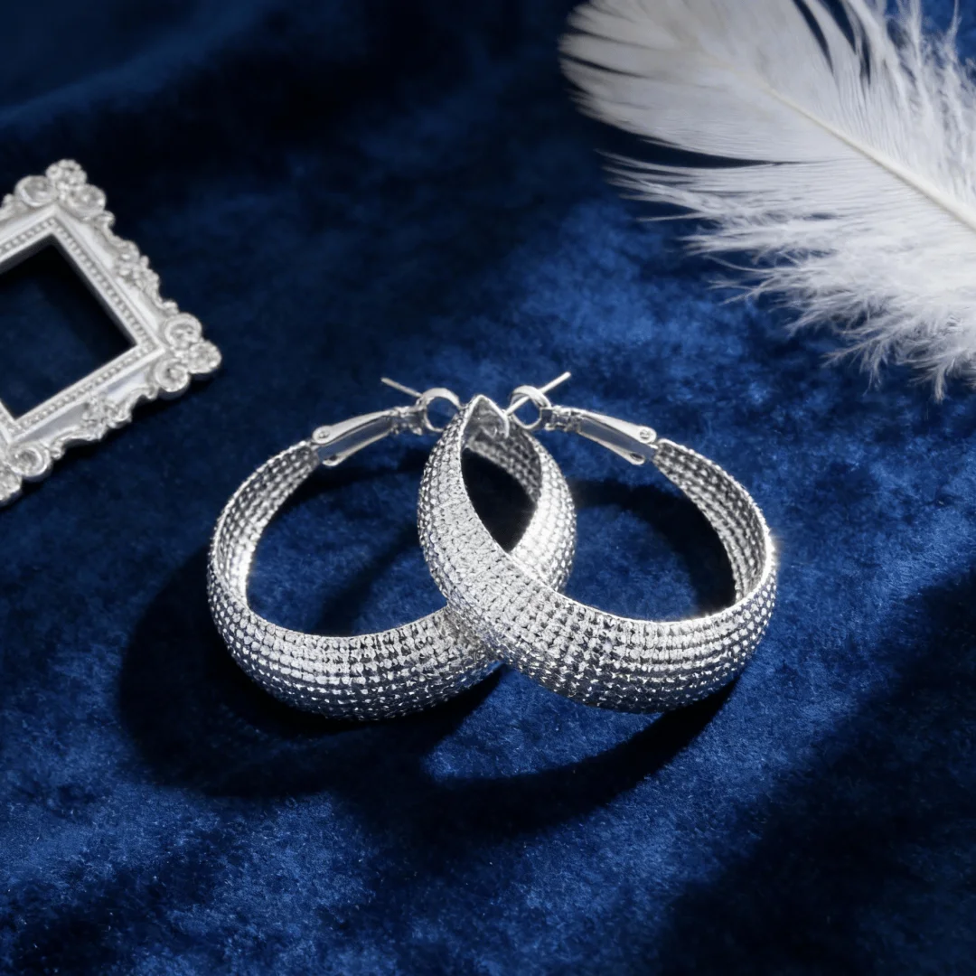 Korean fashion 925 Sterling Silver Earrings for Women Custom ethnic style Birthday Gifts Street Versatile Jewelry accessories
