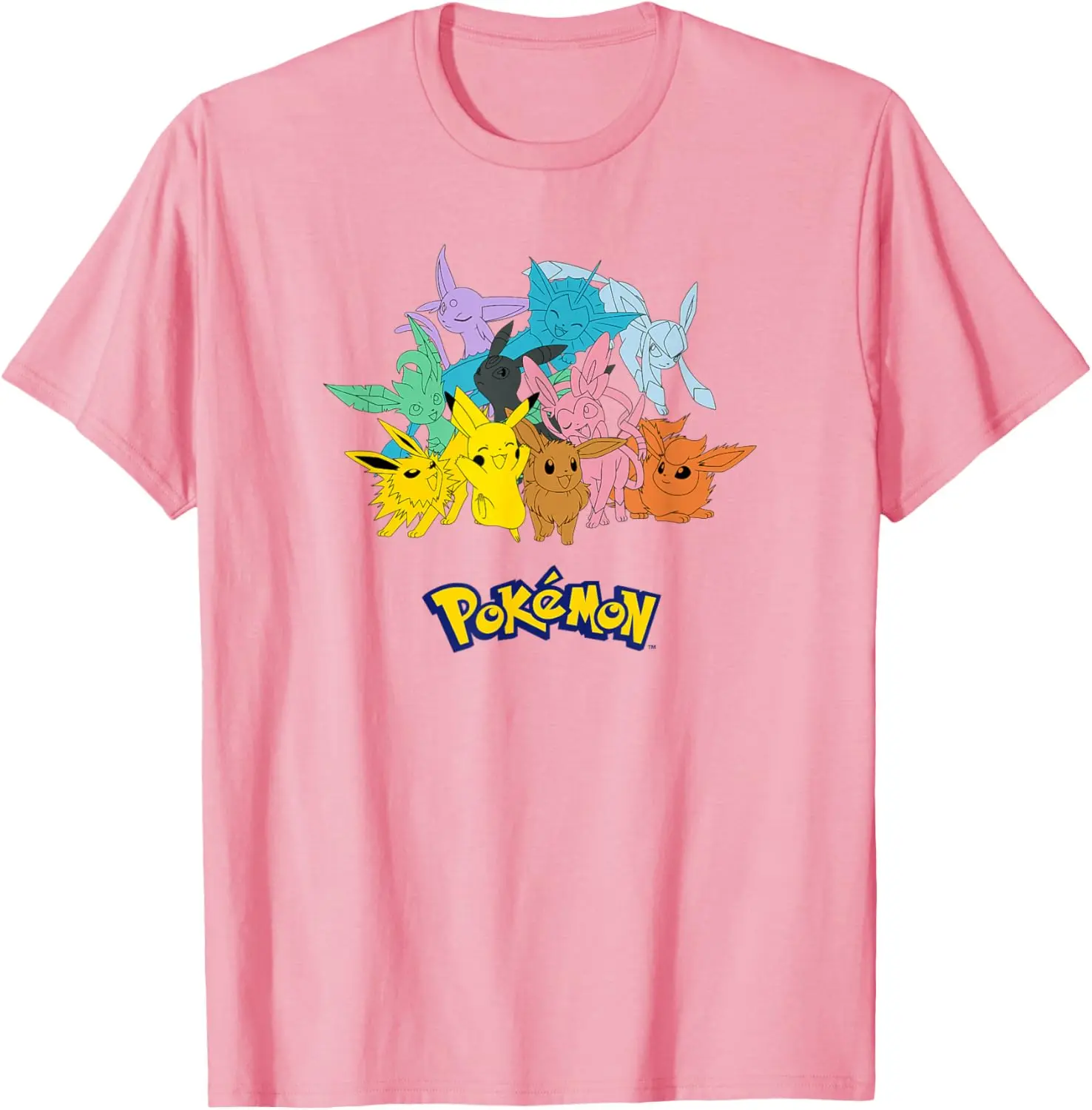 Pokémon Group Shot Eevee Evolution Poster T-Shirt S-6XL