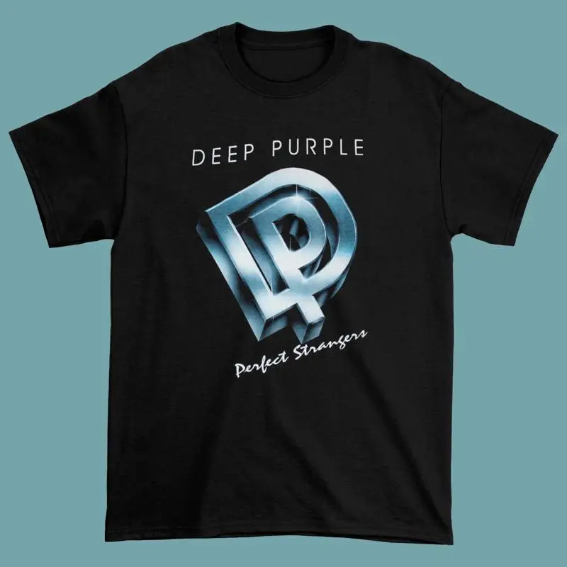 Image of Deep Purple Perfect Stranger T-Shirt aus schwarzer Baumwolle, alle Größen S 5XL 3F67