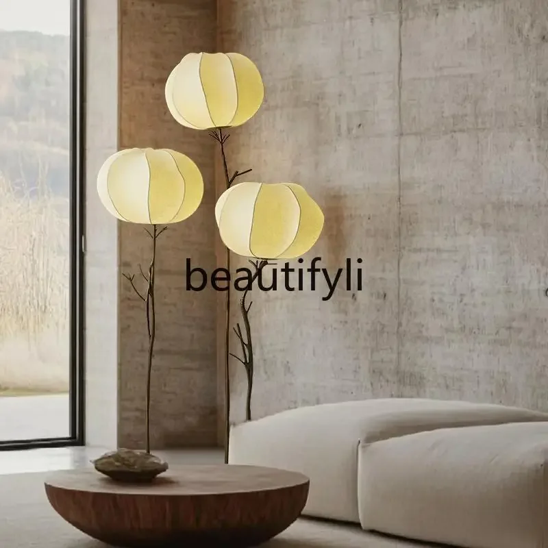 

Japanese-style living room floor art silk fabric art Song Dynasty aesthetics bedroom study decoration