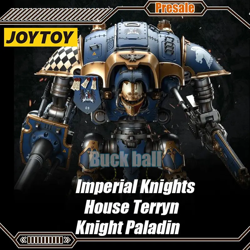 JOYTOY Warhammer 40k 1/18 Action Figure Imperial Knights House Terryn Knight Paladin Model Doll Collect Desk DecorToy Xmas Gift