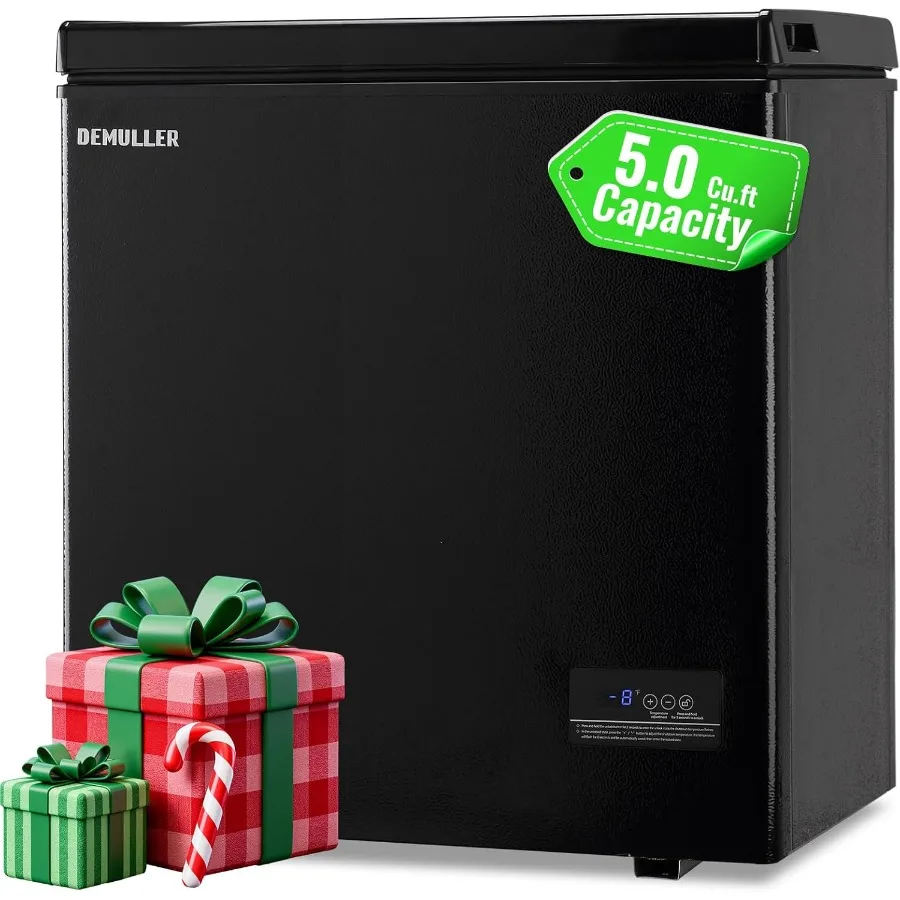 Congelador horizontal con panel electrónico Pantalla precisa de temperatura a máquina de congelación profunda de 1 5,0 pies cúbicos con 2 cestas extraíbles