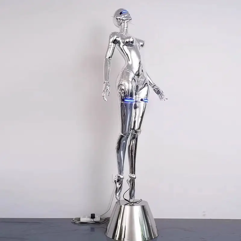 

Large-scale ornament trend electroplating sculpture KTV bar technology wind floor decoration