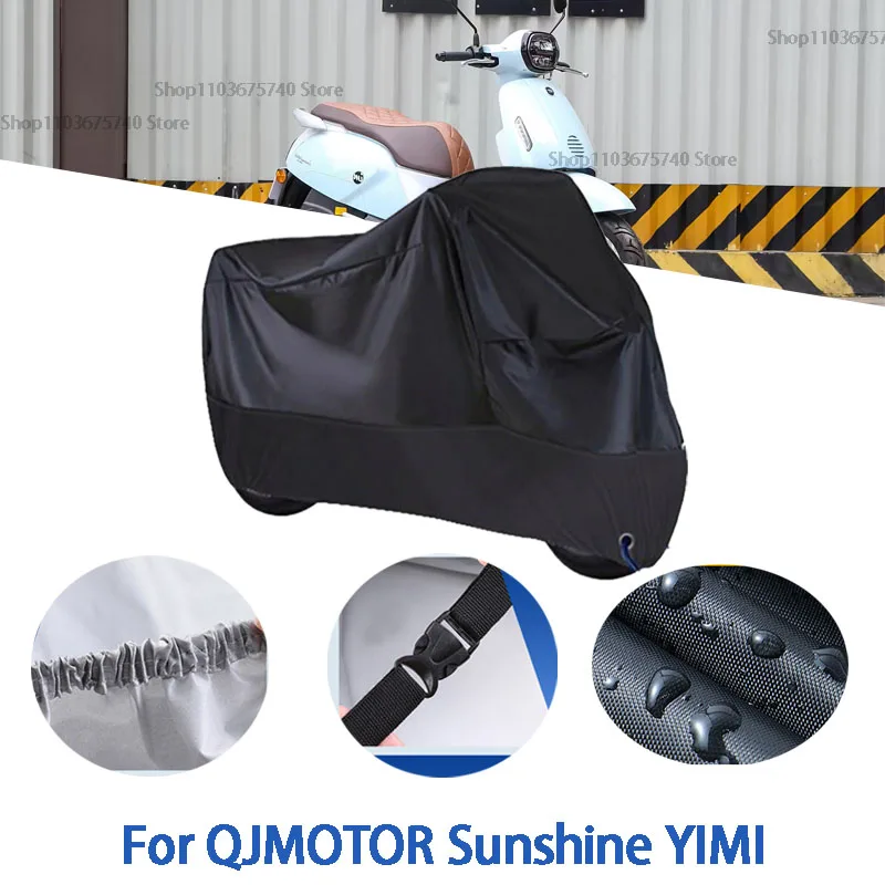 

Полные чехлы для мотоцикла QJMOTOR Sunshine YIMI, автомобильные чехлы на открытом воздухе, защита от солнца, пыли, без ушей, утолщенные оксфордские чехлы, аксессуары