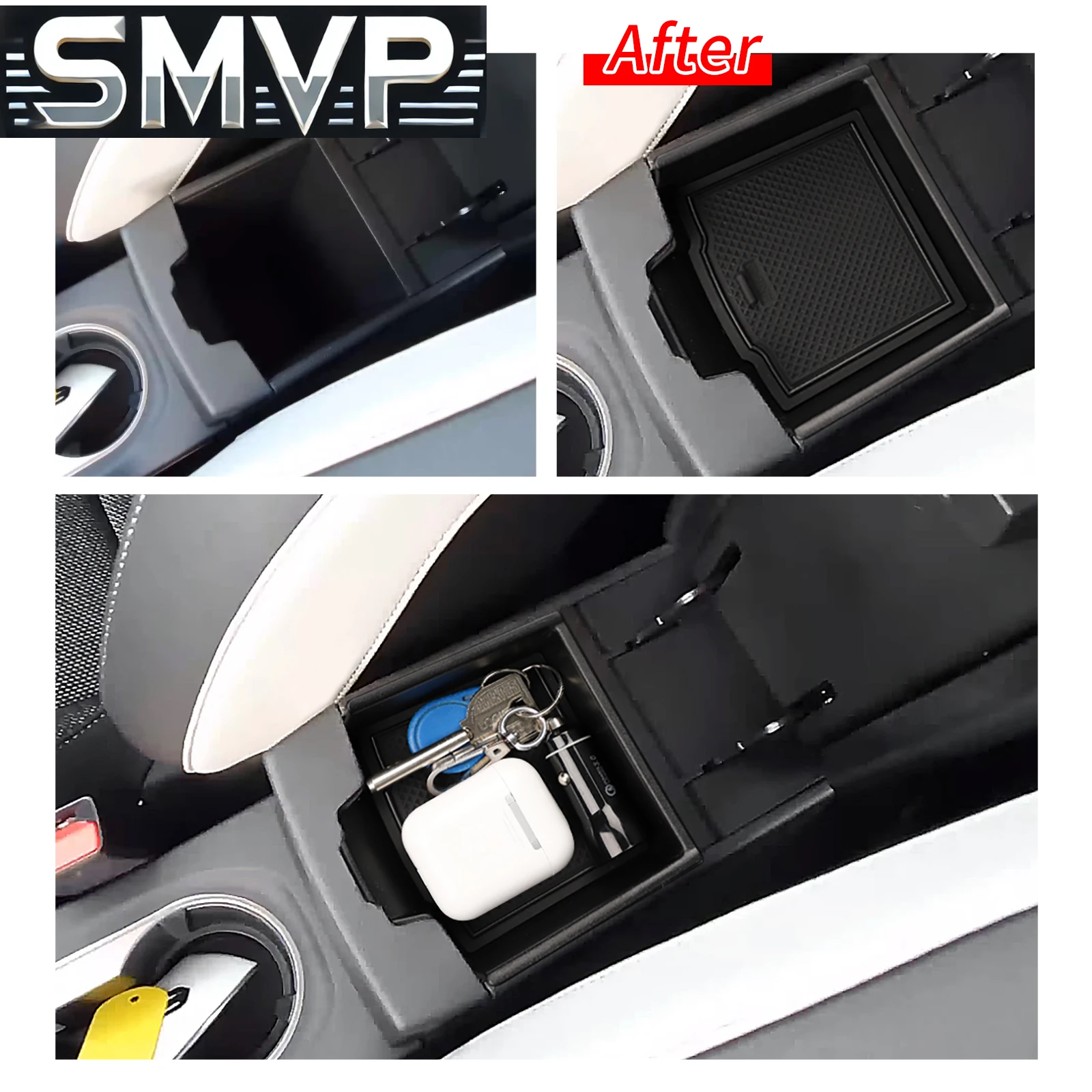 Fit For Car Armrest Storage Box Renault Captur 2020 - 2023 Mitsubishi ASX 2023 Center Console Tray Organizer Central Tidying