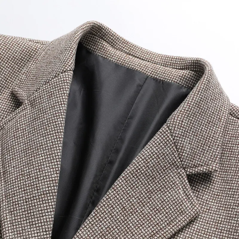 Men's Fashion Solid Color Wedding Dress Casual Host Gentleman Slim-Fitting Trendy Banquet Versatile Business Blazer