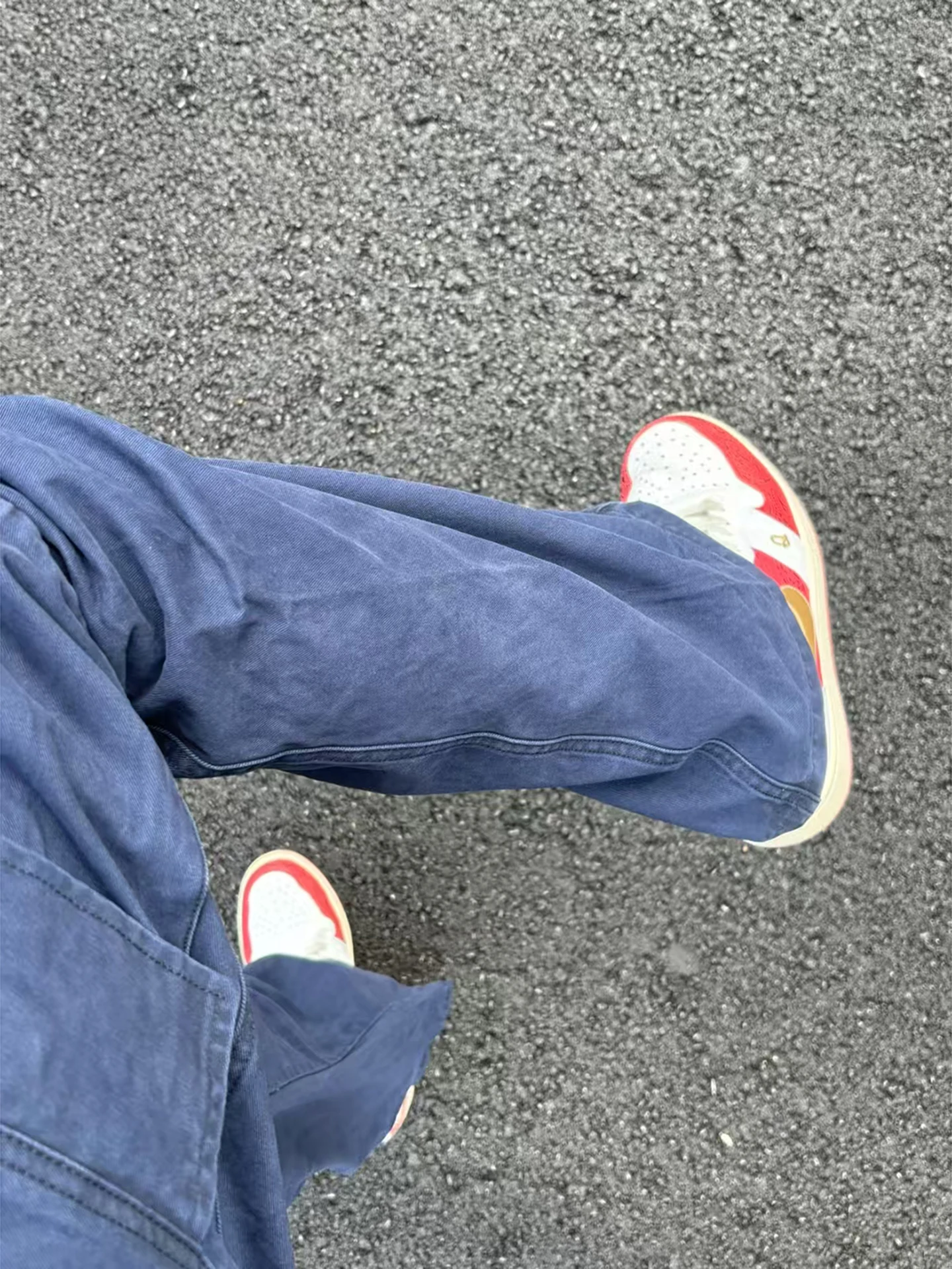 Ropa de trabajo de algodón Vintage Waed, pantalones vaqueros de pierna recta High Street Vibe para hombre, pantalones vaqueros informales con piernas acampanadas múltiples