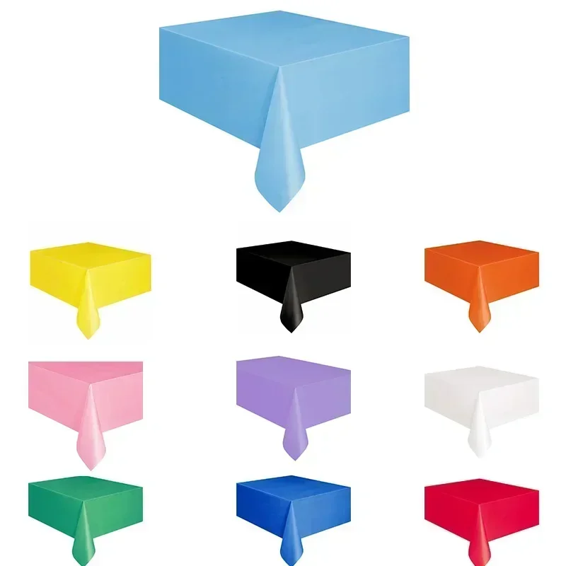 Sheet For Disposable Party Cover Dining White Gold Blue Tablecloth Birthday Wedding Waterproof Pink Table