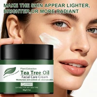 Crème Visage JUINHOU à l'Huile d'Arbre à Thé, Niacinamide et Collagène – Hydratation Intense, Éclaircissante et Contrôle du Sébum pour Peaux Grasses – Soin Quotidien 5